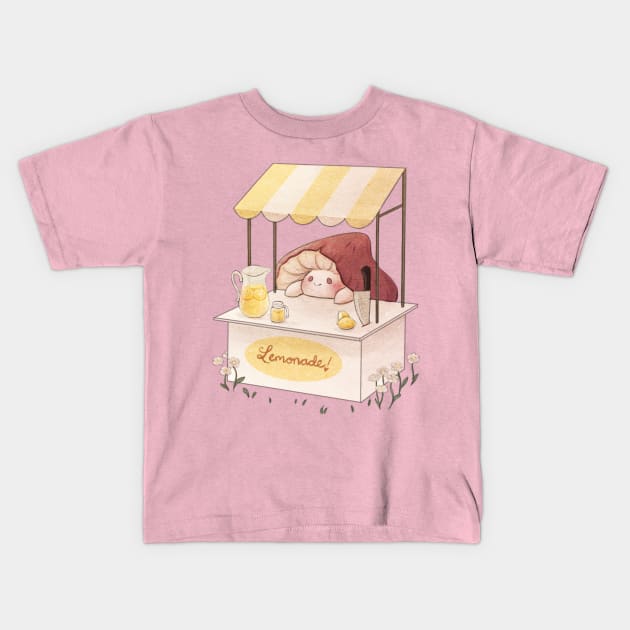 Lemonade Stand Kids T-Shirt by fairydropart